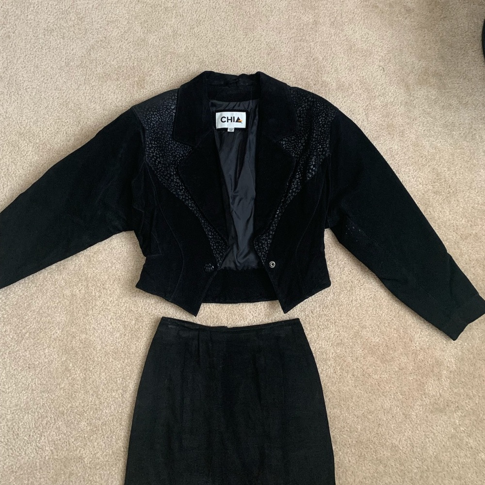 Chia genuine Suede & Leather vintage jacket! - Picture 2 of 7